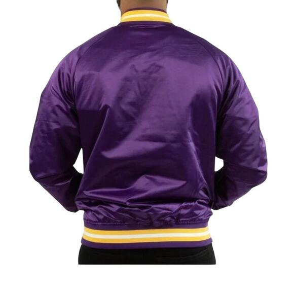 NWT! Mitchell & Ness PVAMU NCAA Lightweight Full Snap Bomber Jacket - Size 3XL - Picture 2 of 6